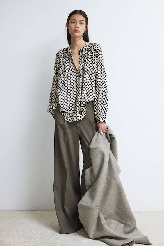 HM Bluse mit Ballonärmeln