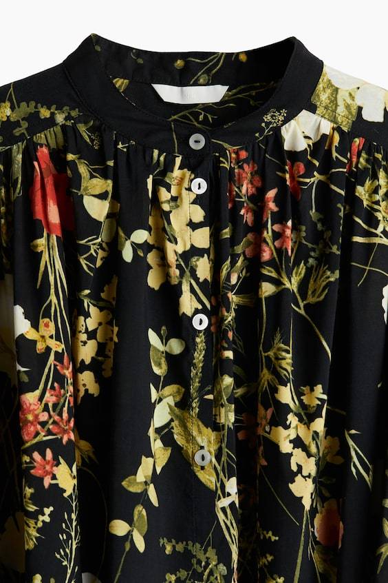 HM Bluse Mit Ballonärmeln