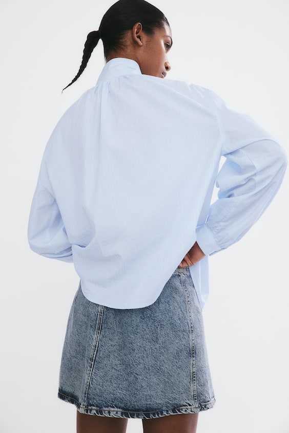 HM Bluse Mit Bindebändern