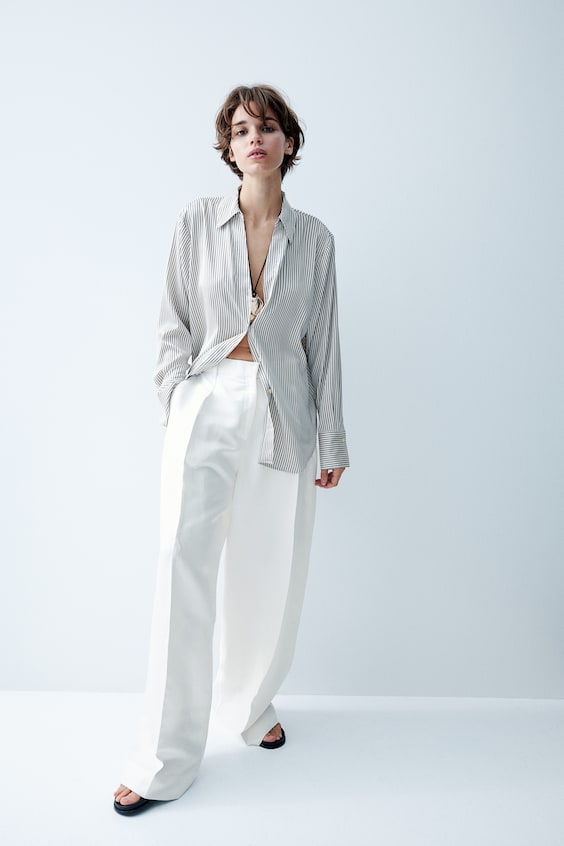 HM Bluse Mit V-Ausschnitt