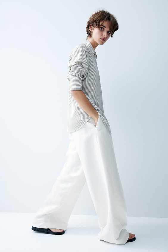 HM Bluse Mit V-Ausschnitt