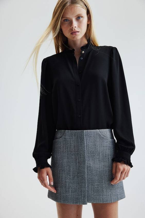 HM Bluse Mit Volants