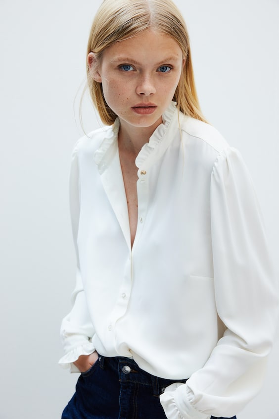 HM Bluse Mit Volants