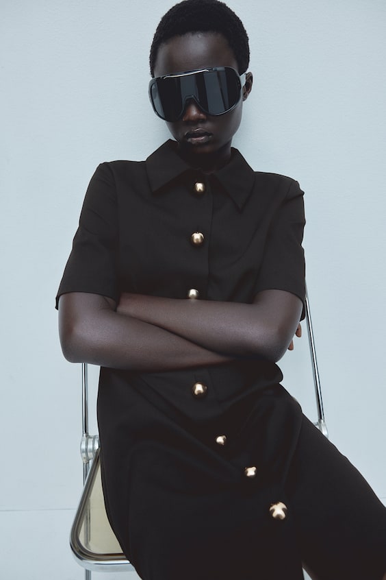 HM Blusenkleid Aus Twill