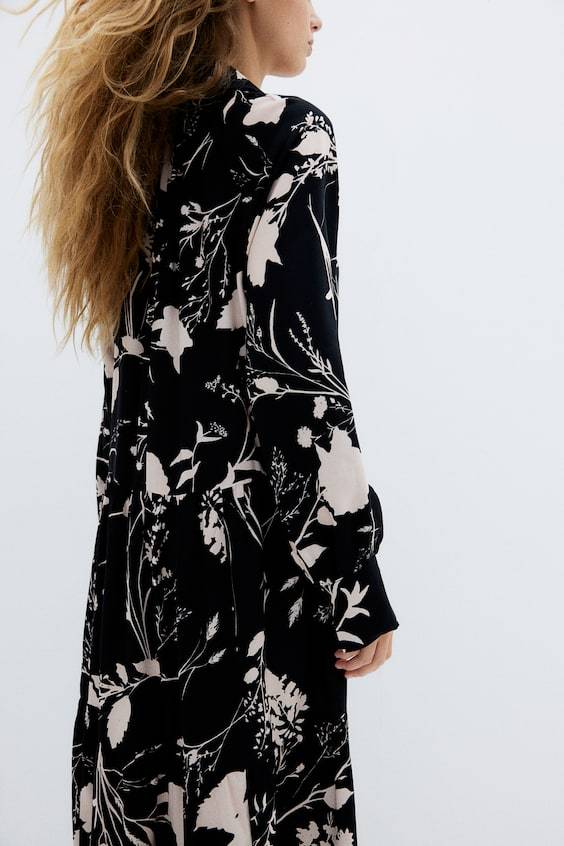 HM Blusenkleid In Midi-Länge