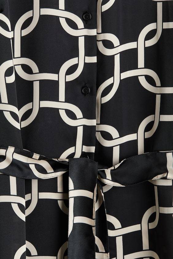 HM Blusenkleid Mit Bindegürtel