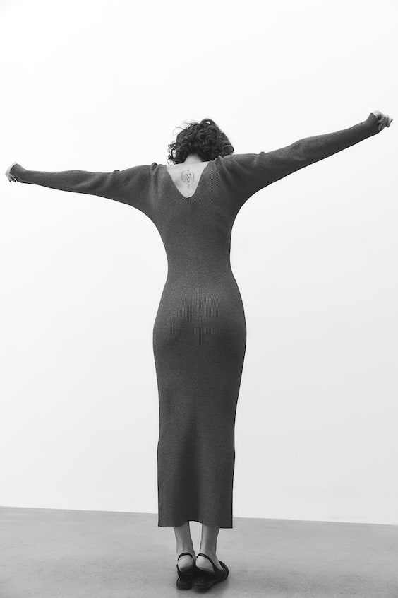 HM Bodycon-Kleid In Rippstrick