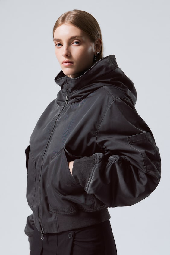 HM Bomberjacke Im Washed-Look