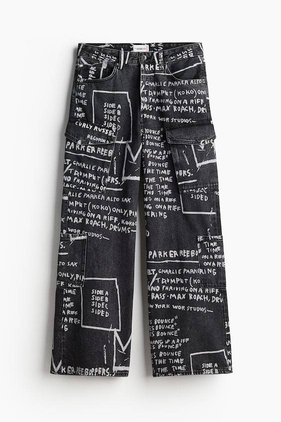 HM Bootcut Loose Cargo Jeans