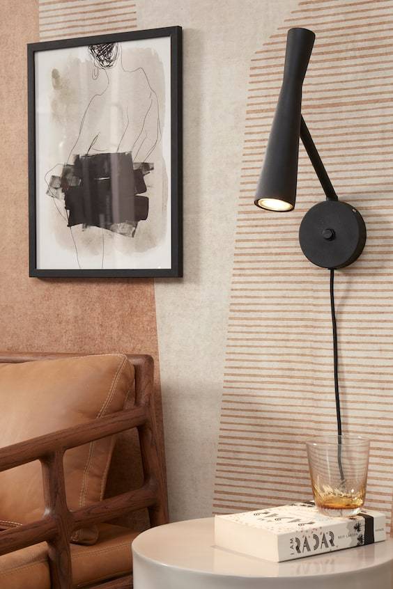 HM Bordeaux Wandleuchte