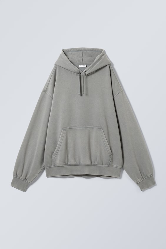 HM Boxy-Hoodie Aus Schwerem Fleecestoff