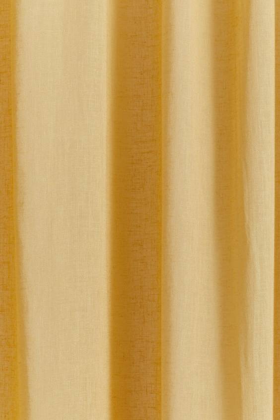 HM Breiter Vorhangschal Aus Leinenmix