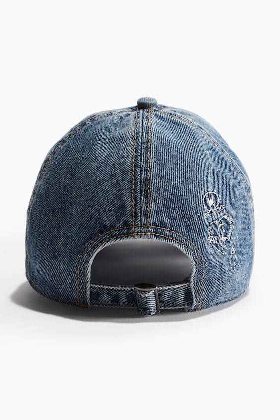 HM Cap Aus Denim Mit Motivstickerei