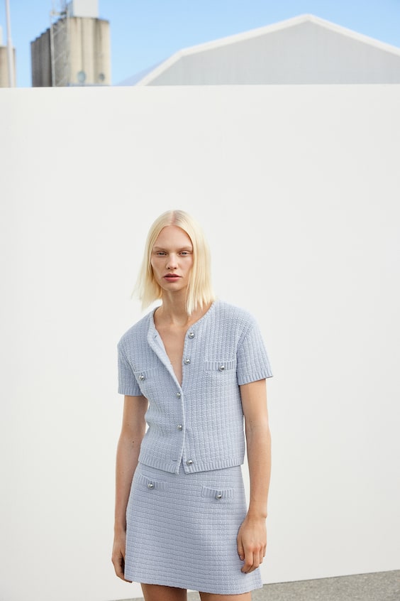 HM Cardigan Aus Strukturstrick