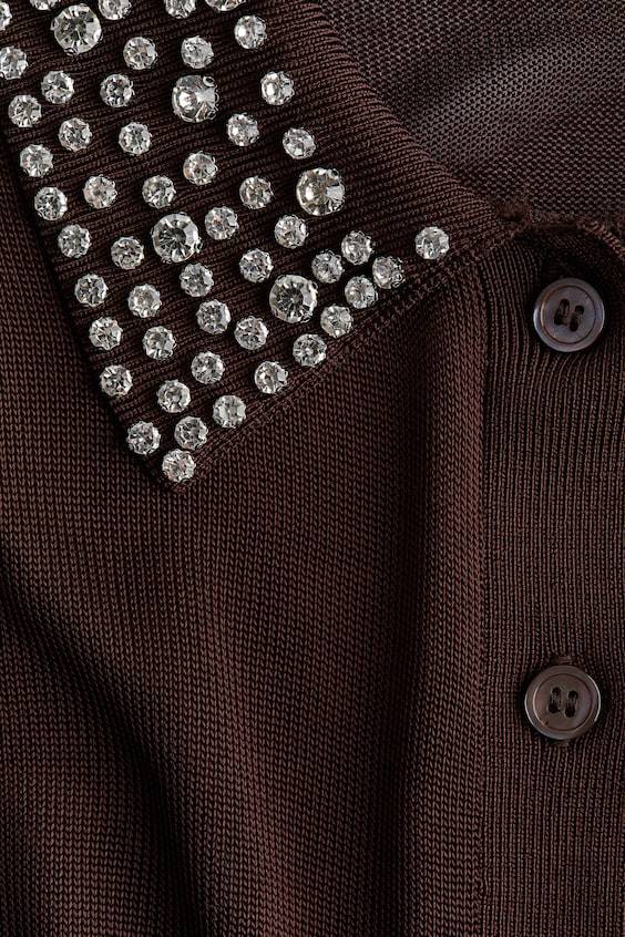 HM Cardigan Mit Strassverzierung