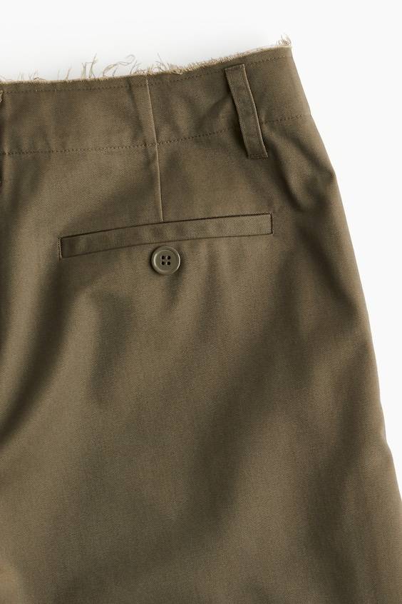 HM Chino Aus Twill Mit Offener Bundkante