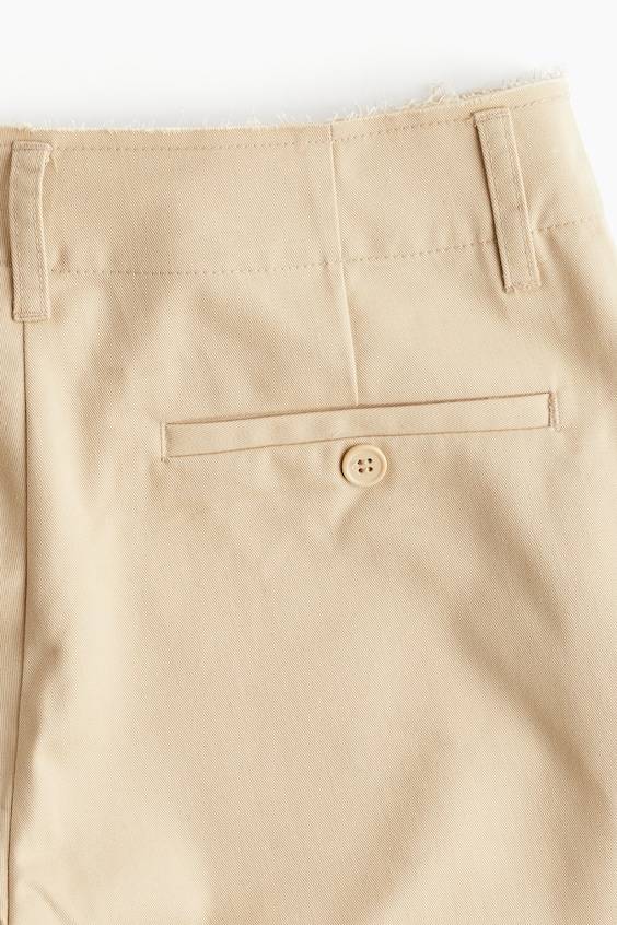 HM Chino Aus Twill Mit Offener Bundkante