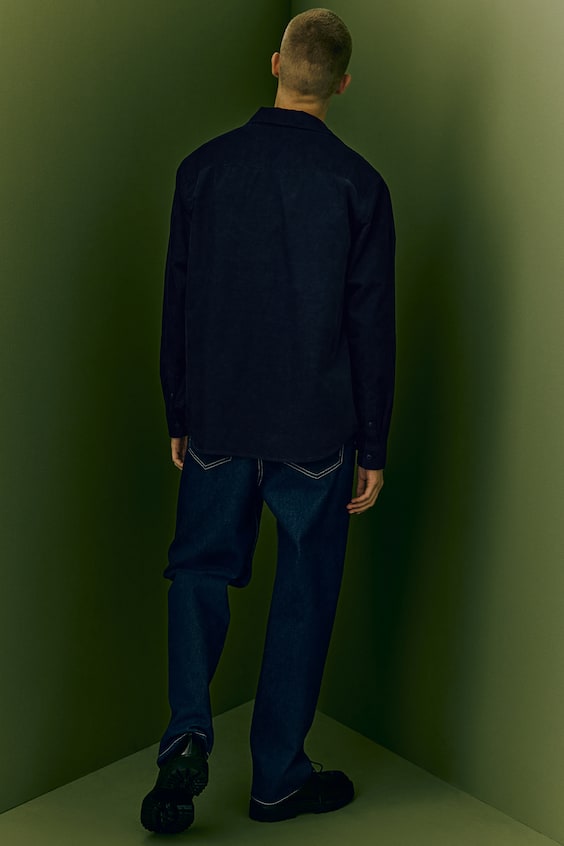 HM Cordhemd In Regular Fit