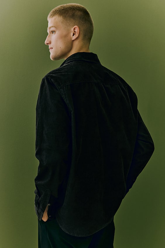 HM Cordhemd In Regular Fit