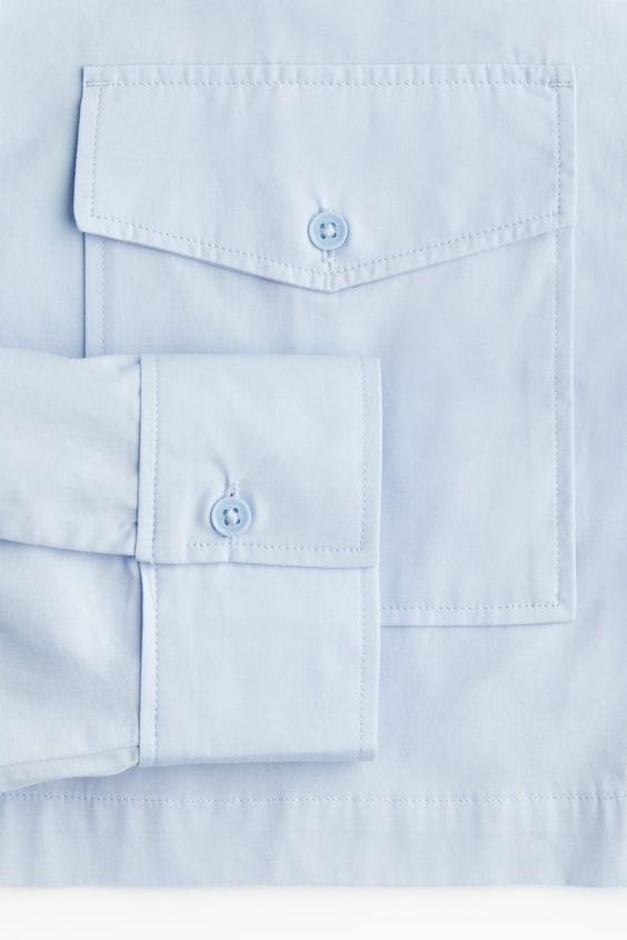 HM Crop-Bluse Im Cargostil