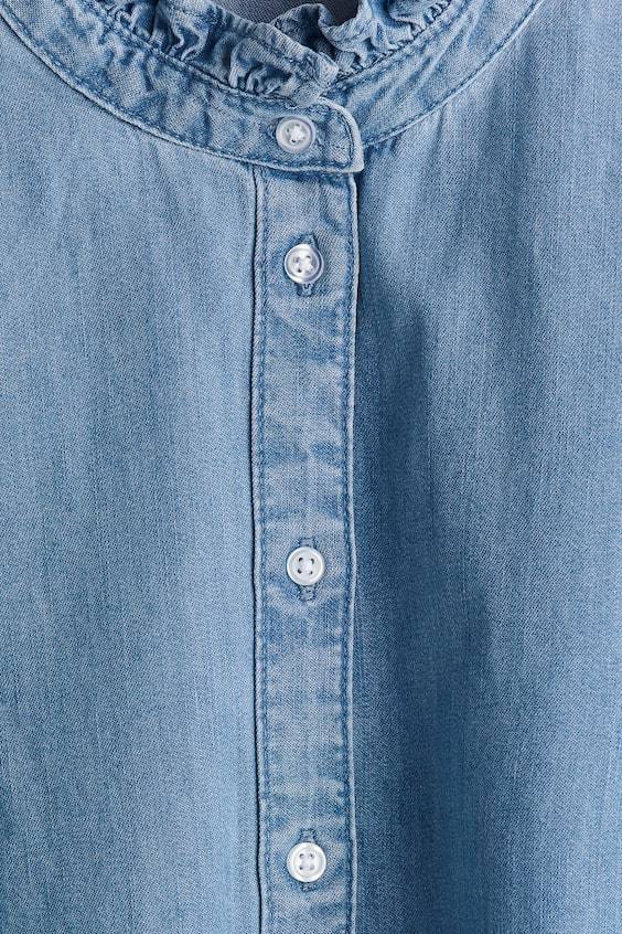 HM Denimbluse Mit Volants