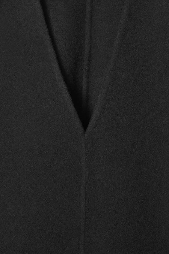 HM DOUBLEFACE-WOLLKLEID MIT V-AUSSCHNITT