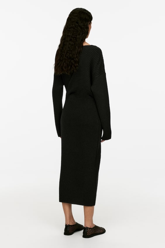 HM Draped Wool Dress