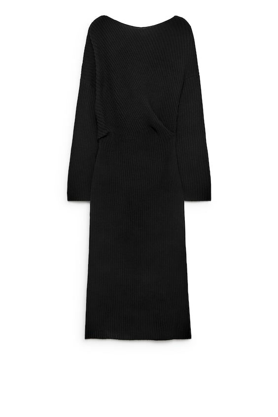 HM Draped Wool Dress