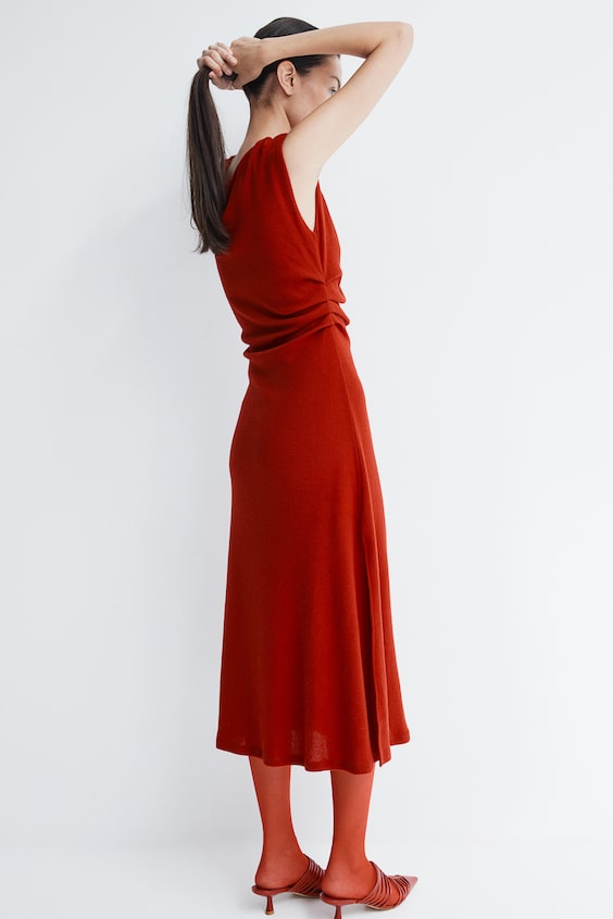 HM Drapiertes Bodycon-Kleid