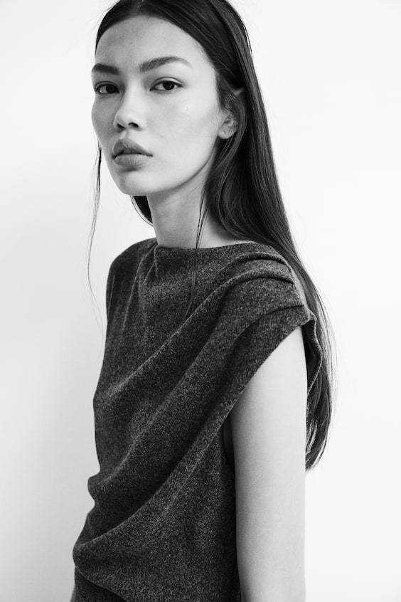 HM Drapiertes Bodycon-Kleid