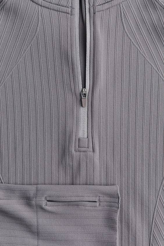 HM DryMove™ Sportshirt Seamless Mit Zipper