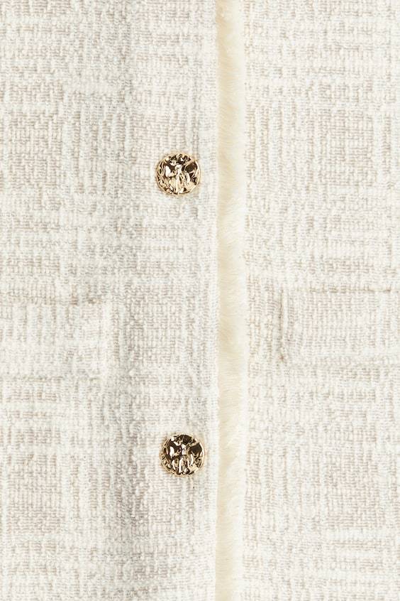 HM Durchgeknöpftes Kleid Aus Strukturjersey