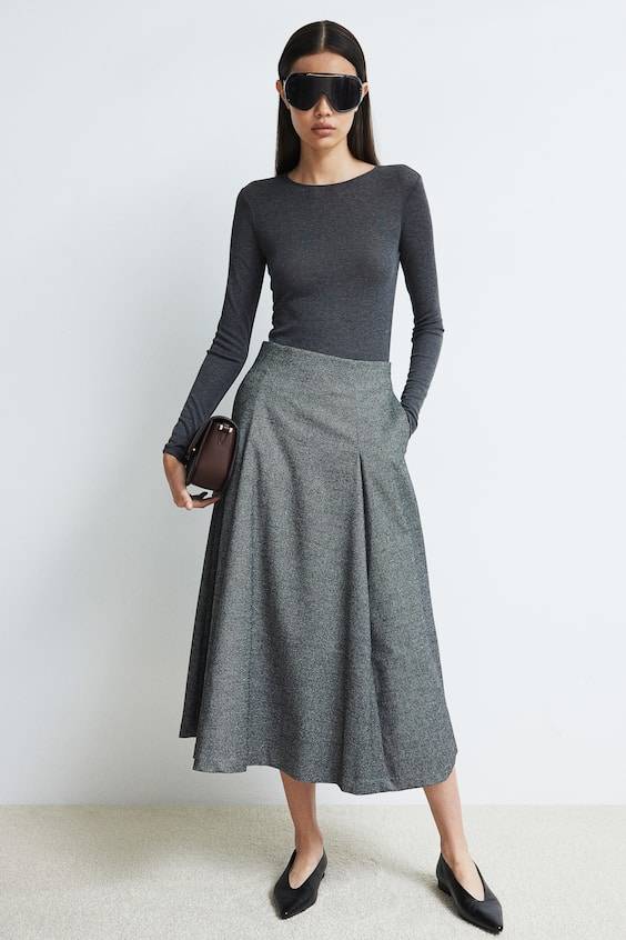 HM Durchscheinendes Jerseyshirt