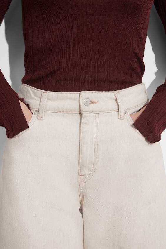 HM Durchscheinendes Oberteil Aus Merinowolle