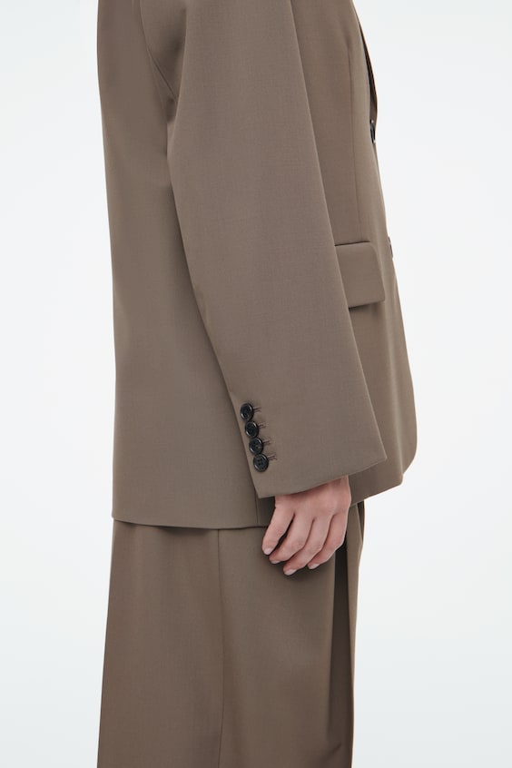 HM EINREIHIGER BLAZER AUS WOLL-MIX