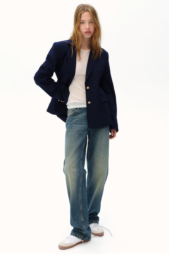 HM Einreihiger Twillblazer