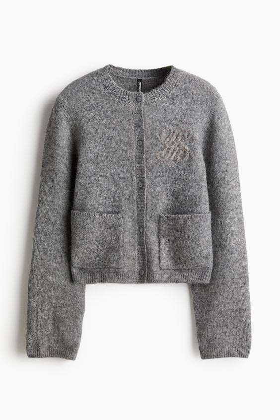 HM Embroidered-motif Cardigan