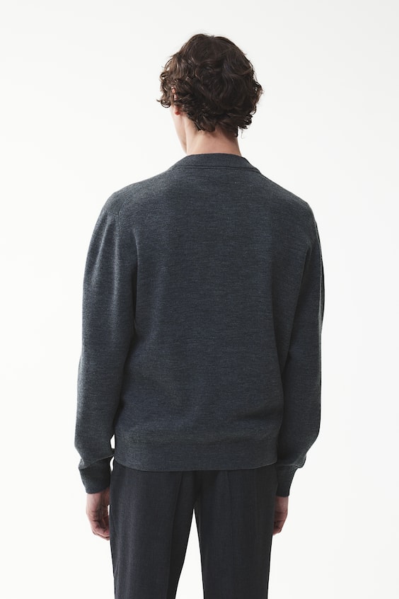 HM Feinstrick-Cardigan Im Pilotenlook In Slim Fit