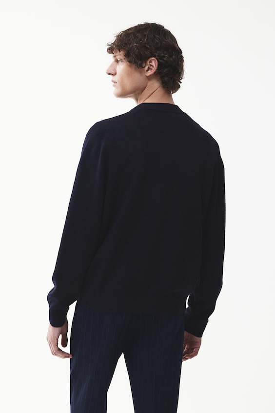 HM Feinstrick-Cardigan Im Pilotenlook In Slim Fit