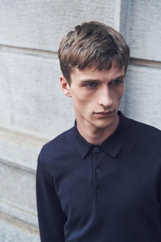 HM Feinstrick-Poloshirt In Slim Fit