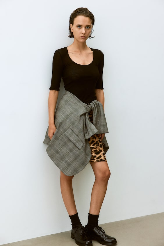 HM Feinstrick-Shirt Aus Wolle