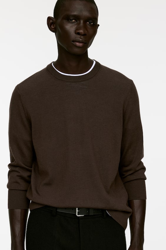 HM Feinstrickpullover Aus Merinowolle