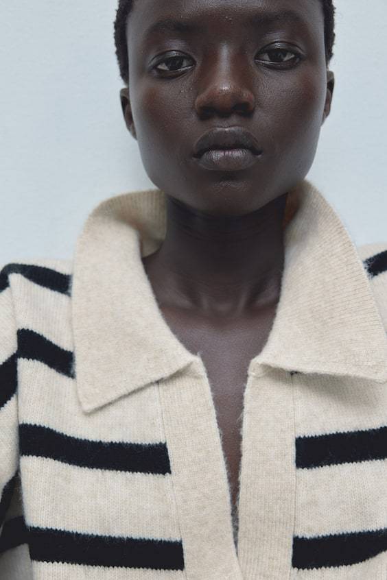 HM Feinstrickpullover Mit Kragen