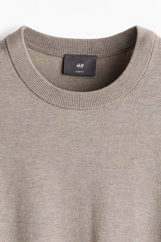 HM Feinstrickpullover Slim Fit