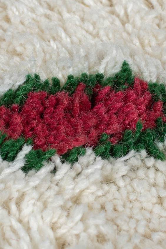 HM Fes Zotteliger Berberteppich Aus Wolle