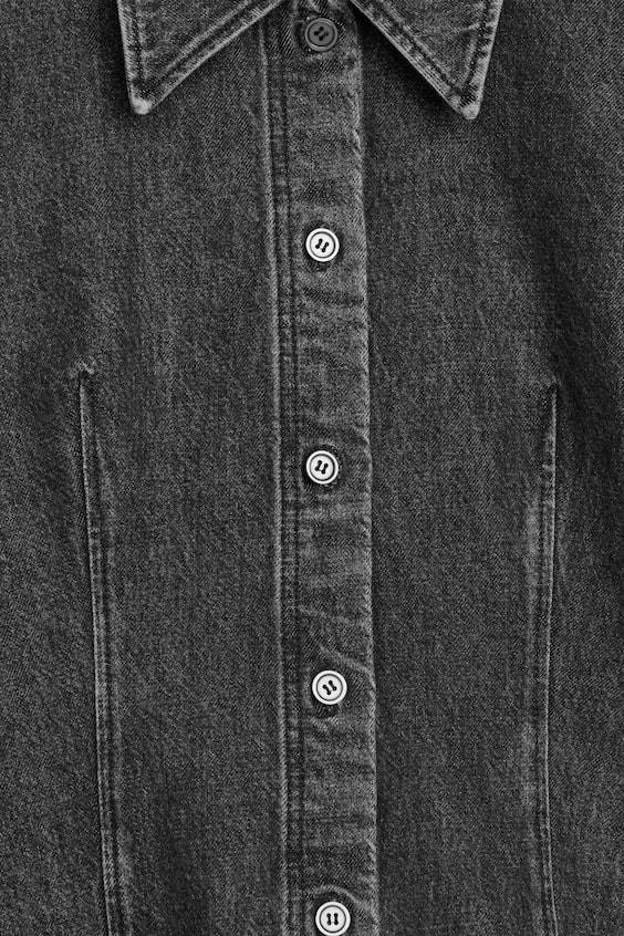 HM Fitted Denim Shirt