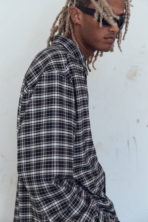 HM Flanellhemd In Loose Fit