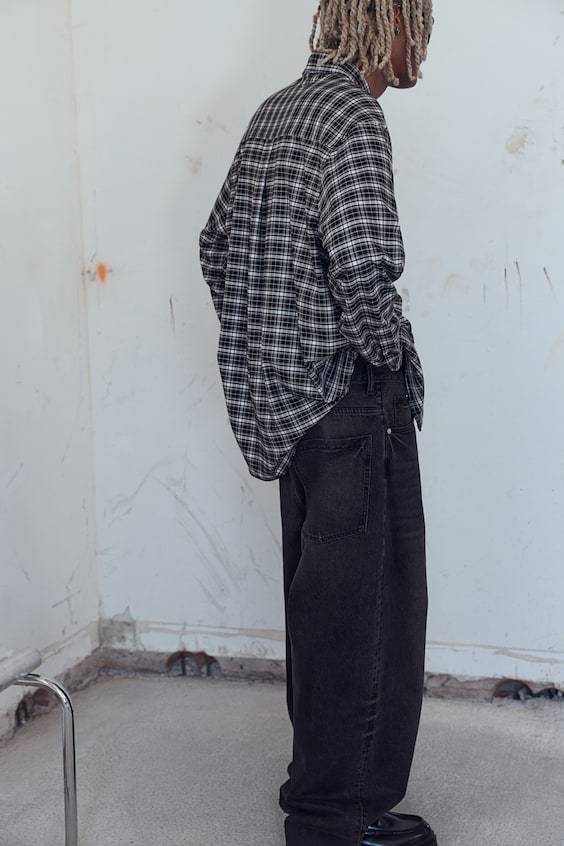 HM Flanellhemd In Loose Fit