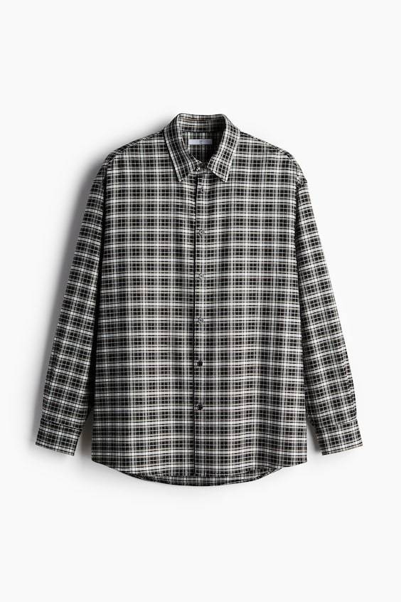 HM Flanellhemd In Loose Fit