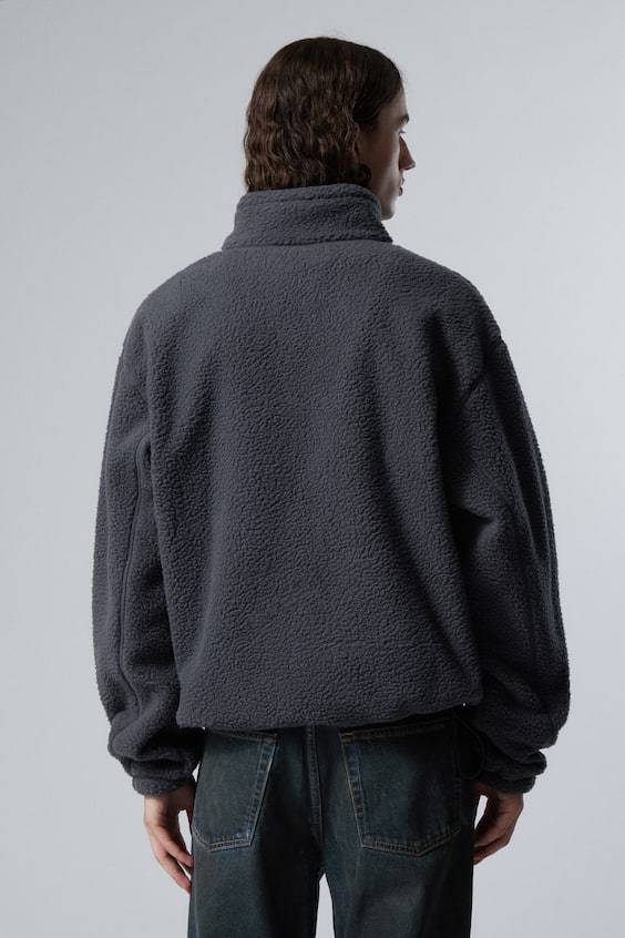 HM Fleece-Pullover Mit Half-Zip